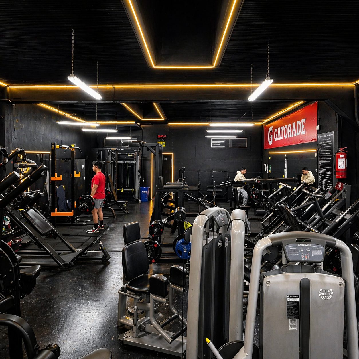 Pesas libres y equipamiento Full Black Gym Rancagua